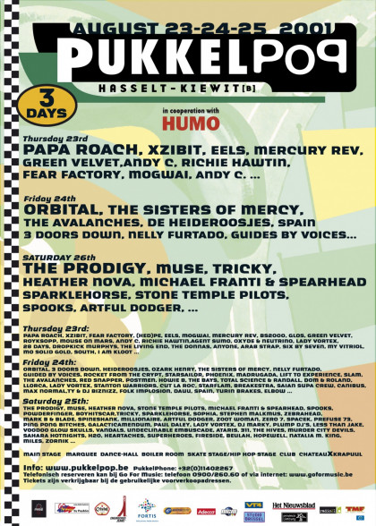 Pukkelpop 2001 Pukkelpop 2018